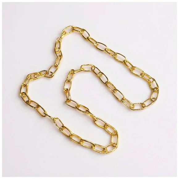 Women’s Elegant Gold Link ‘Chunky’ Necklace. 39” - Picture 7 of 12